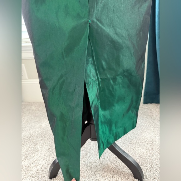 Vintage Alfred Angelo Off-Shoulder Green Formal Dress - Picture 5 of 13